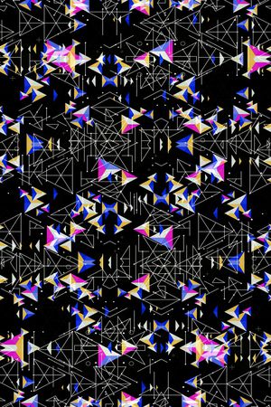 小方块印花华亿平台图片