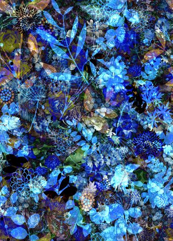 植物印花华亿平台图片