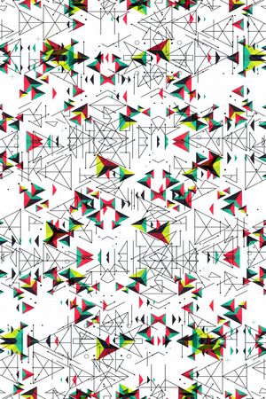 小方块印花华亿平台图片