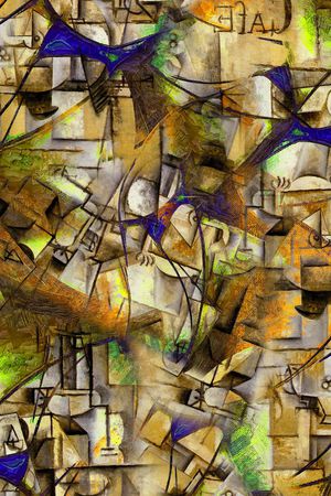 抽象印花华亿平台图片