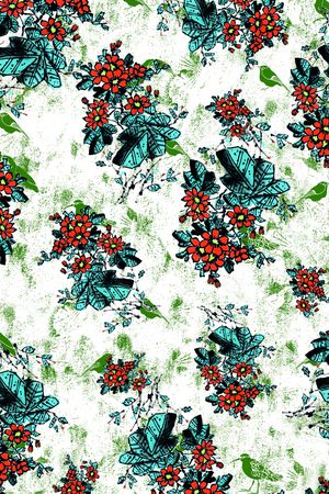 花鸟印花华亿平台图片