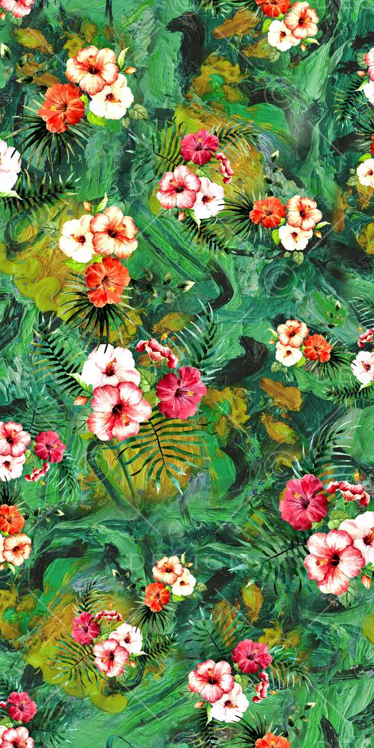 花卉印花华亿平台图片