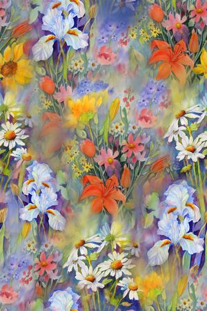 水彩印花华亿平台图片