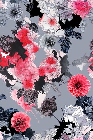 抽象印花华亿平台图片