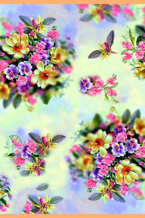 花朵印花华亿平台图片