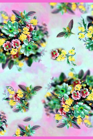 花朵印花华亿平台图片