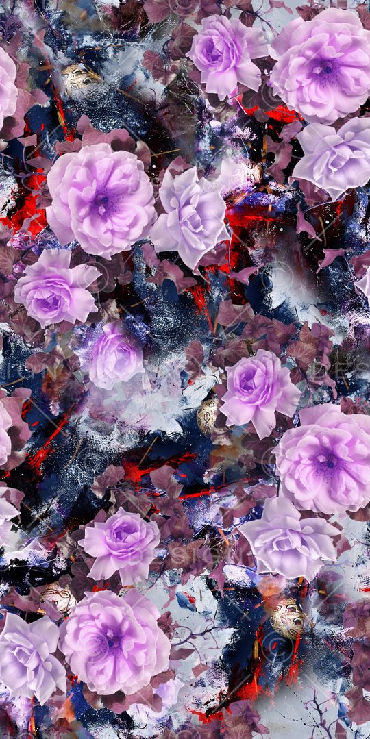 玫瑰印花华亿平台图片