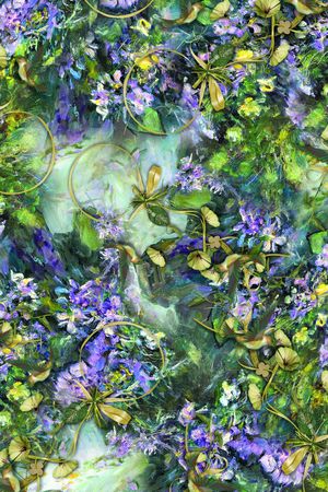 牵牛花印花华亿平台图片