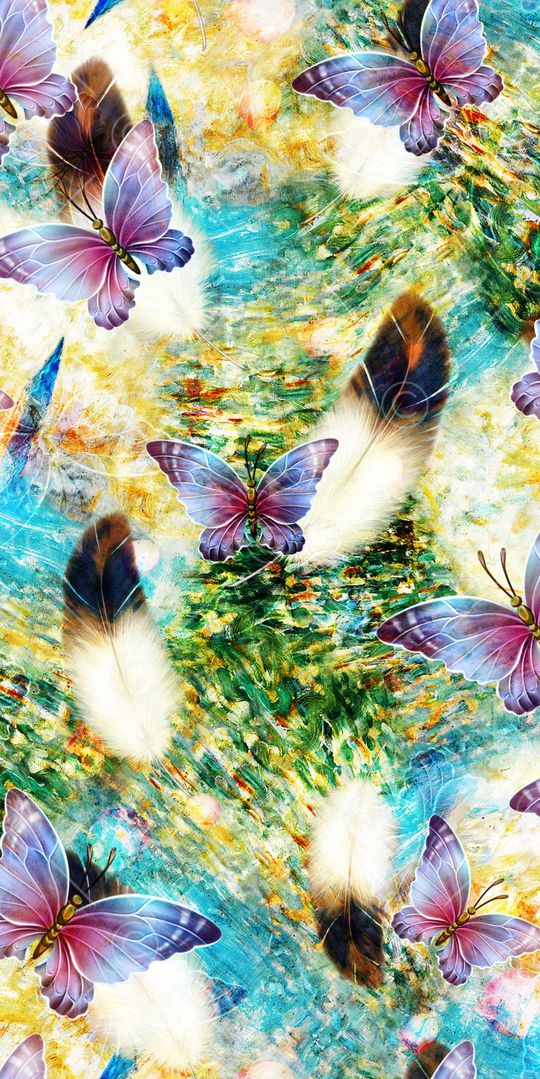 蝴蝶印花华亿平台图片