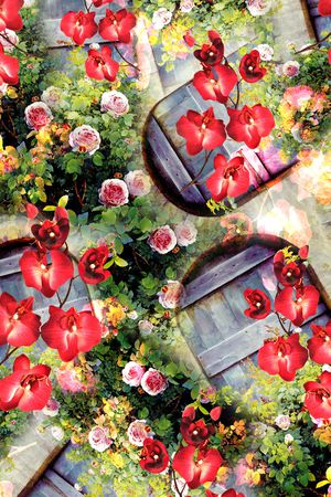 玫瑰印花华亿平台图片