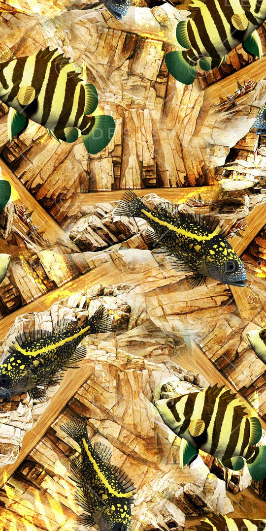 鲤鱼印花华亿平台图片