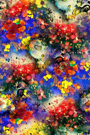 抽象印花华亿平台图片