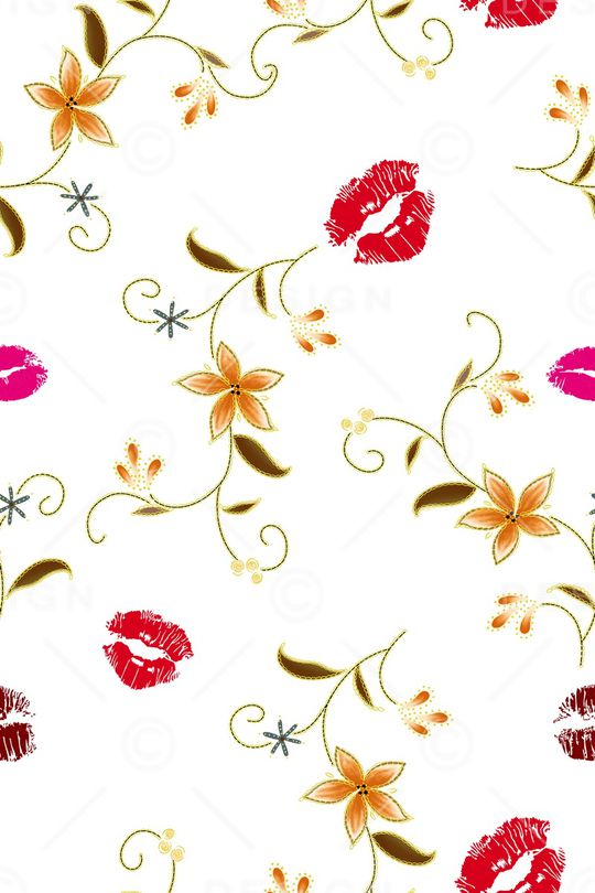 嘴唇印花华亿平台图片