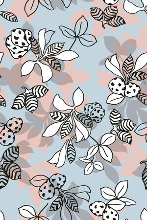 夏日清新印花华亿平台图片