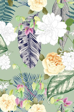 手绘印花华亿平台图片