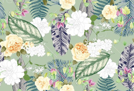 手绘印花华亿平台图片