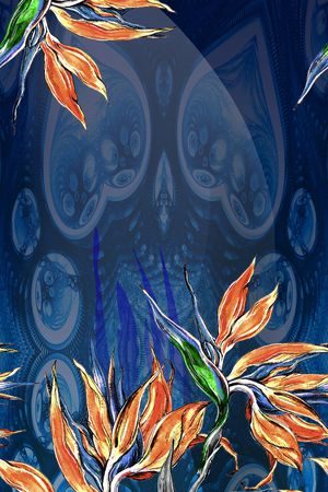 花朵印花华亿平台图片