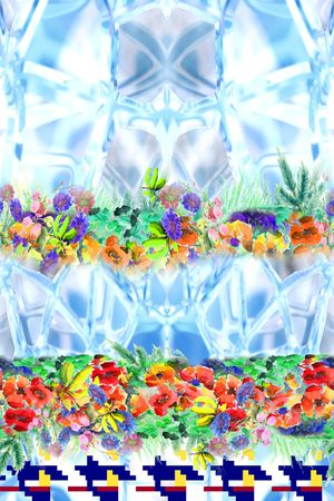 花朵印花华亿平台图片