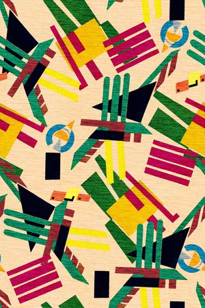 抽象印花华亿平台图片