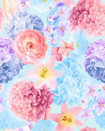 乱花印花华亿平台图片