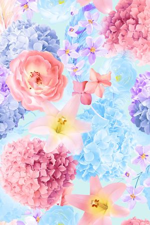 乱花印花华亿平台图片