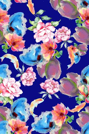 鱼印花华亿平台图片