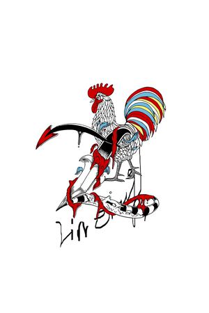 公鸡印花华亿平台图片