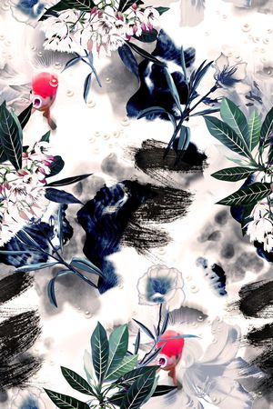 中国风印花华亿平台图片