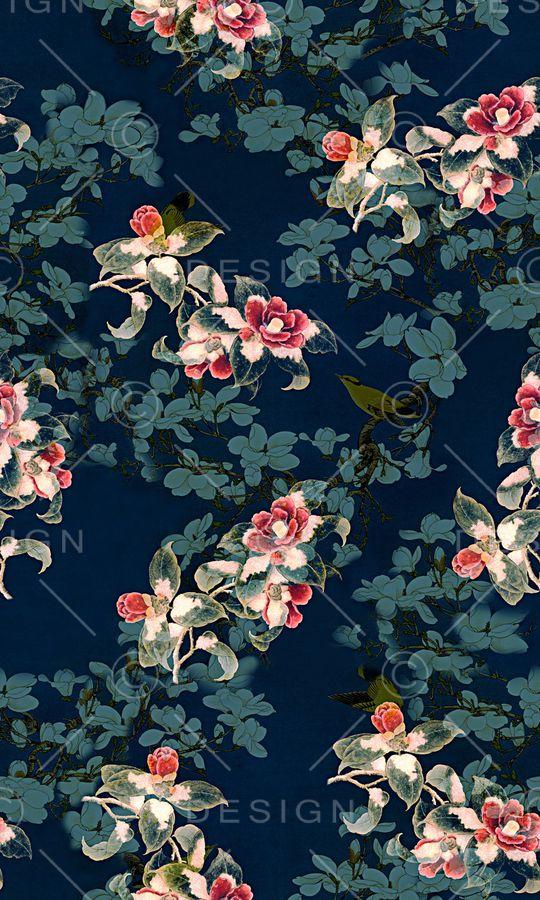 中国风印花华亿平台图片