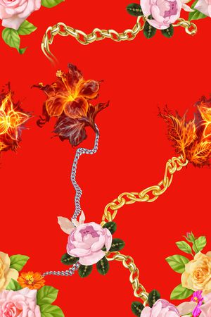 链条印花华亿平台图片