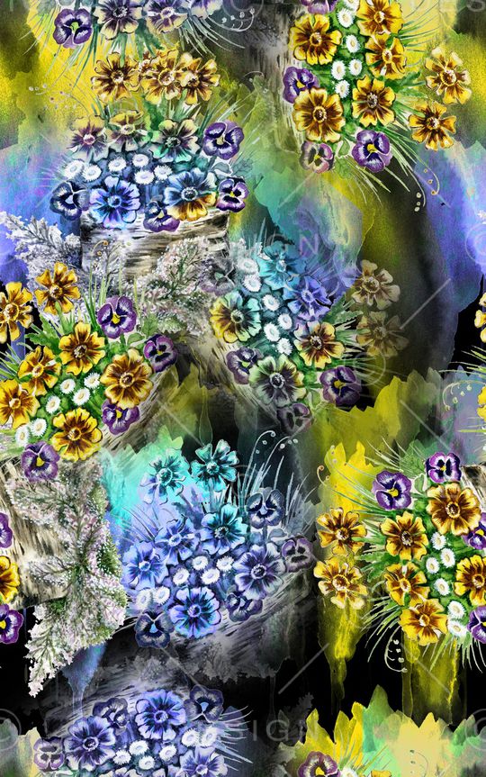 花朵印花华亿平台图片