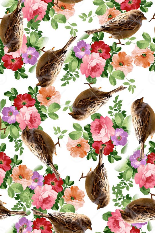 花卉图案印花华亿平台图片