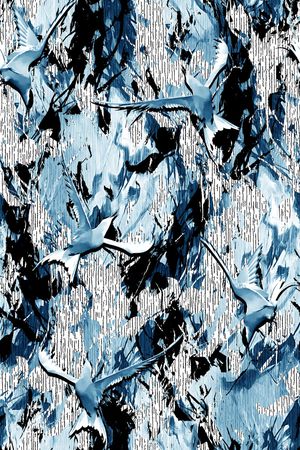 抽象纹理印花华亿平台图片