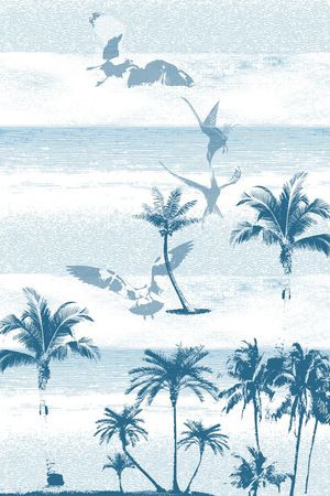 沙滩华亿平台印花华亿平台图片