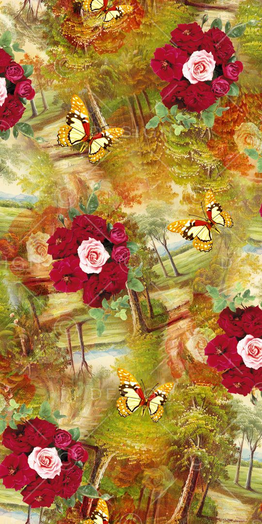 玫瑰印花华亿平台图片