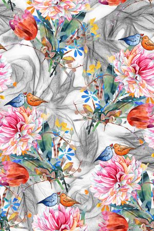 玫瑰花印花华亿平台图片