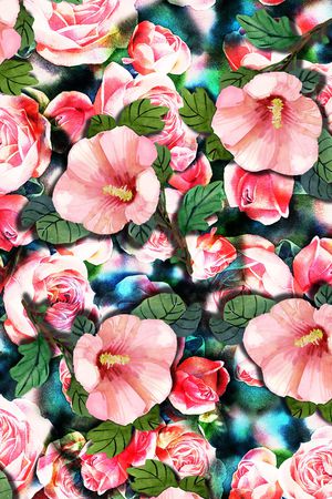 乱花印花华亿平台图片