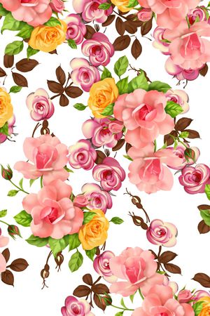 玫瑰印花华亿平台图片