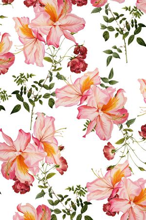 玫瑰印花华亿平台图片