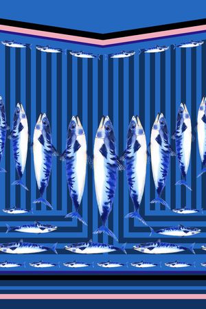 热带鱼印花华亿平台图片