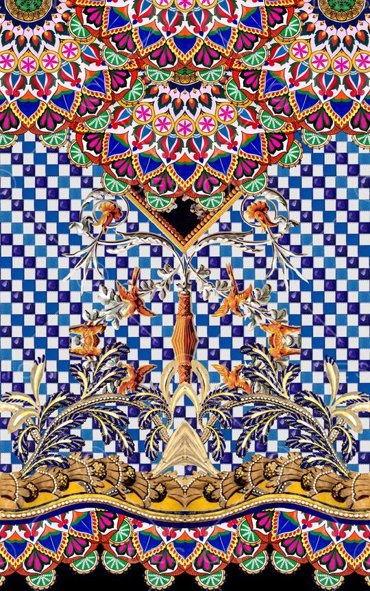 民族风印花华亿平台图片