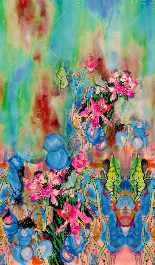 中国风印花华亿平台图片