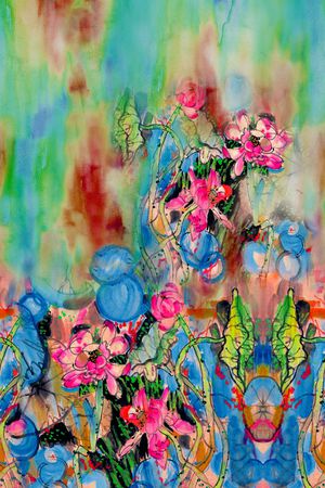 中国风印花华亿平台图片