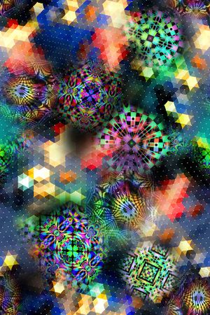 抽象印花华亿平台图片