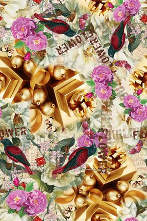 蝴蝶印花华亿平台图片