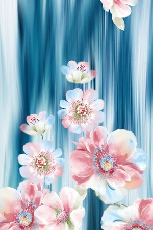 花朵印花华亿平台图片