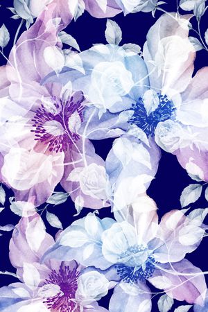 水彩印花华亿平台图片