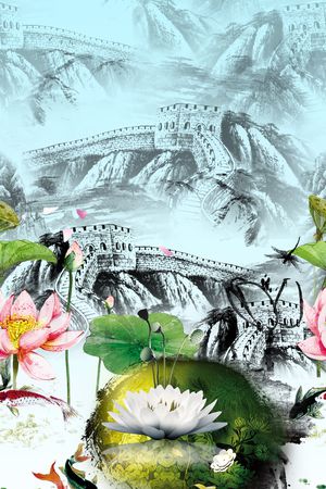 手绘印花华亿平台图片