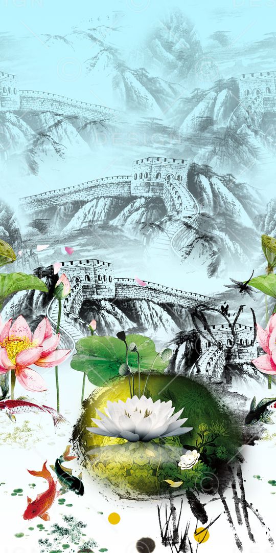 手绘印花华亿平台图片