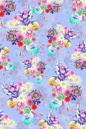 乱花印花华亿平台图片